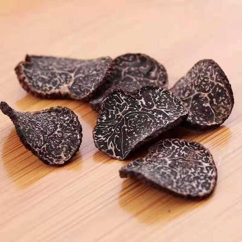 Dried Black Truffle Slices 100g Yunnan Mature Tuber Indicum Culinary Soup Ingredient key features
