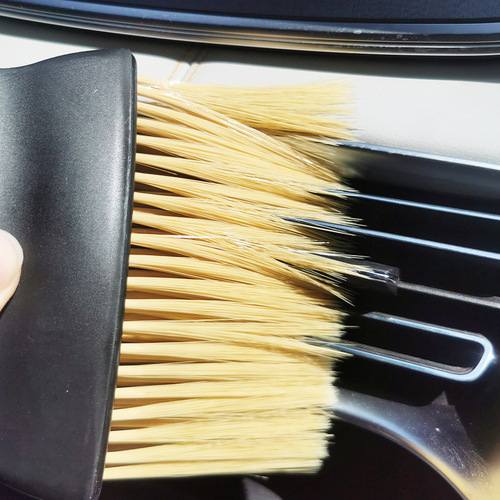 Air conditioning outlet dust removal brush, car air conditioning outlet brush, interior detail gap cleaning soft capillary brush