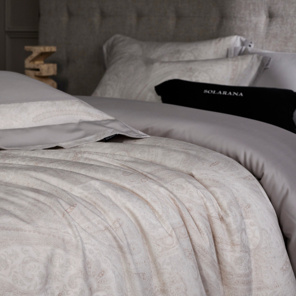 Set copripiumino elegante in cotone tencel spazzolato_voghion.com