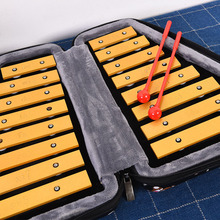 16音手敲小钟琴 儿童幼儿园早教双排铝片琴启蒙打击乐器 铝板琴