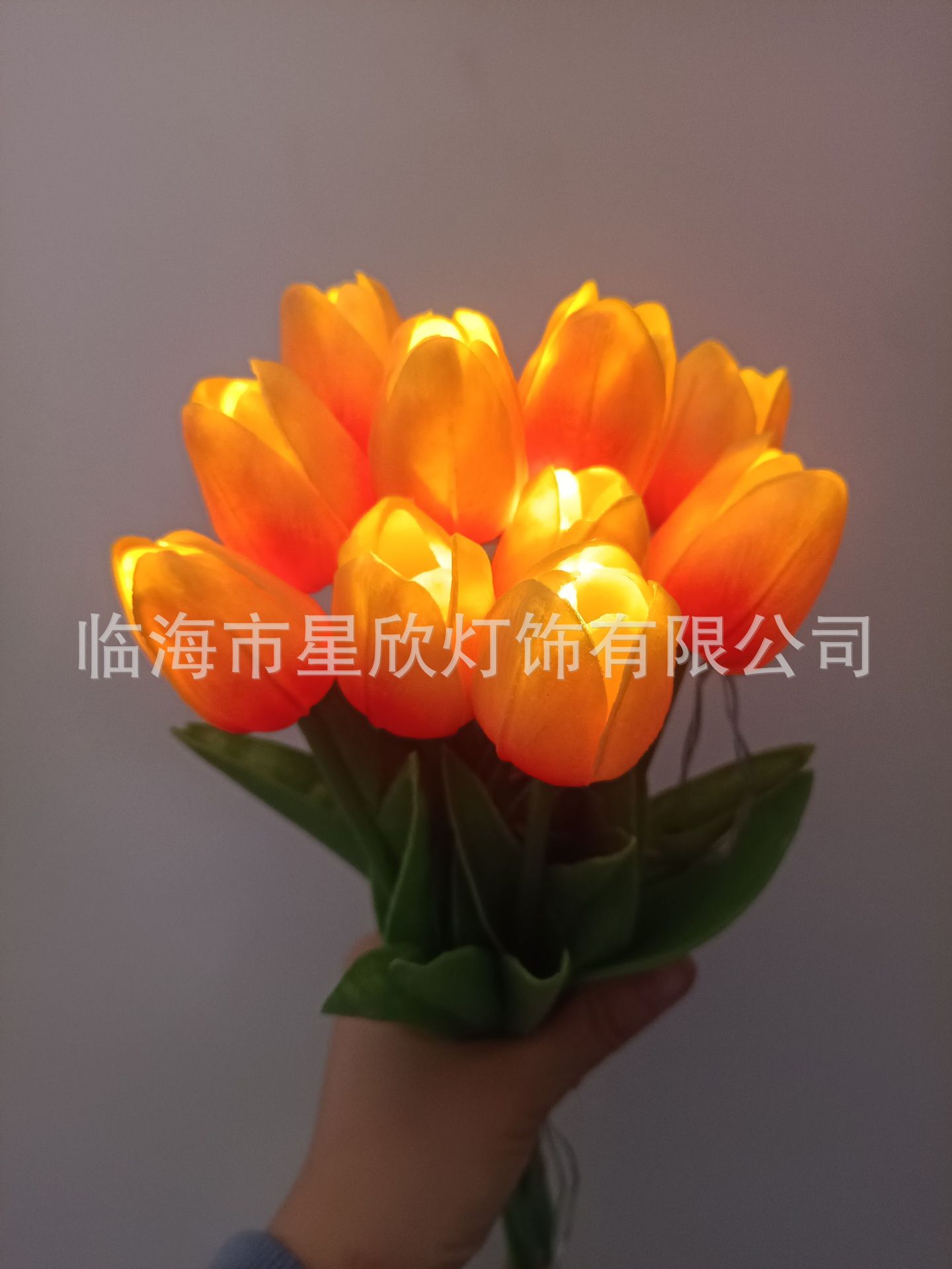 led装饰灯奶白色郁金香花灯母亲节情人节花束灯网红风花灯批发-阿里巴巴