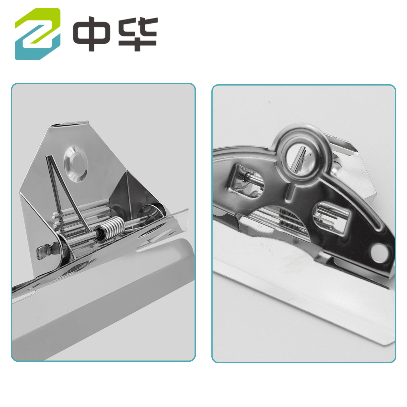 Clips metálicos para oficina – pinza mariposa niquelada, clip fuerte para documentos y menús