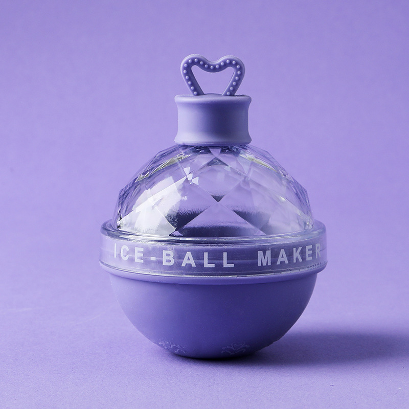 Molde de hockey sobre hielo amor bola redonda grande cubitos de hielo bandeja de hielo whisky hogar grado alimenticio silicona cubo de hielo congelado artefacto