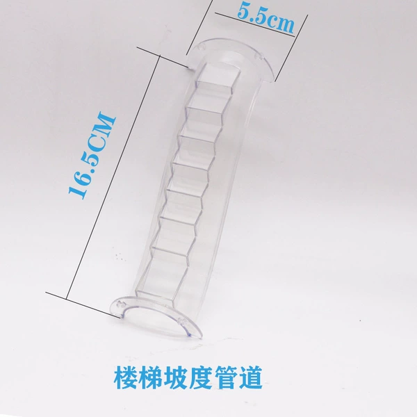 Stair slope pipe transparent