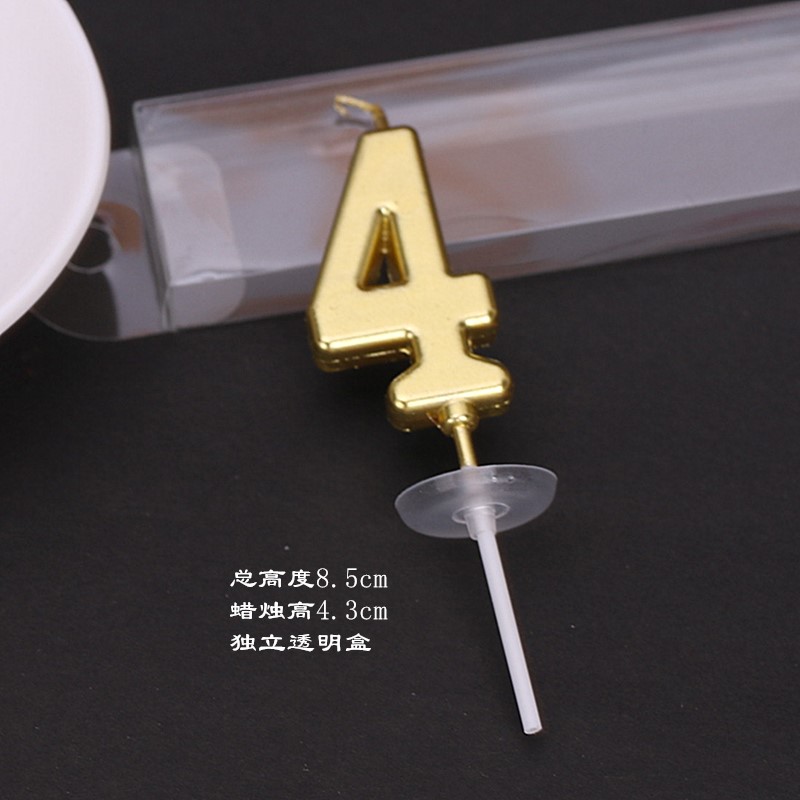 50 velas digitales de oro para el pastel de cumpleaños en caja independiente plata curva decoración de mesa de postres