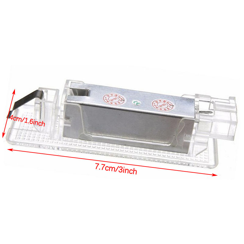 Suitable for Volkswagen Golf 5, Tiguan, Passat, and Cayenne models; 18-LED license plate lights, white light, 2 pieces