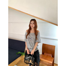 �����С��ļ���ϵб��¶�������ӡ��T��Ů����΢͸��������17005