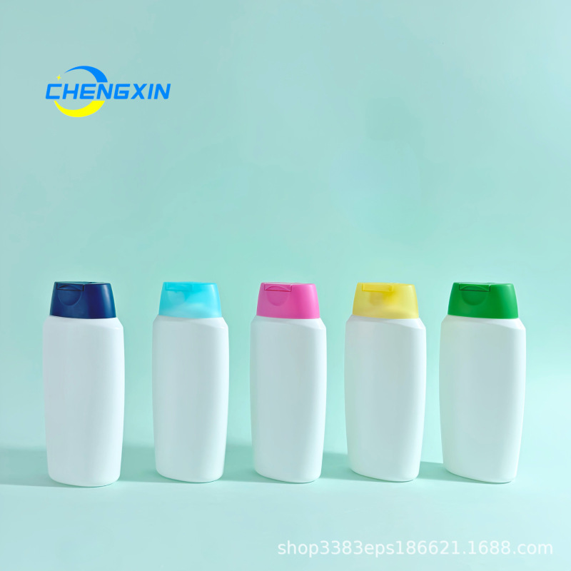 250 ミリリットルプライベートケアソリューション包装材料 HDPE ケアフラットボトルスナップフリップトップシャンプーシャワージェルプライベートケア包装|undefined