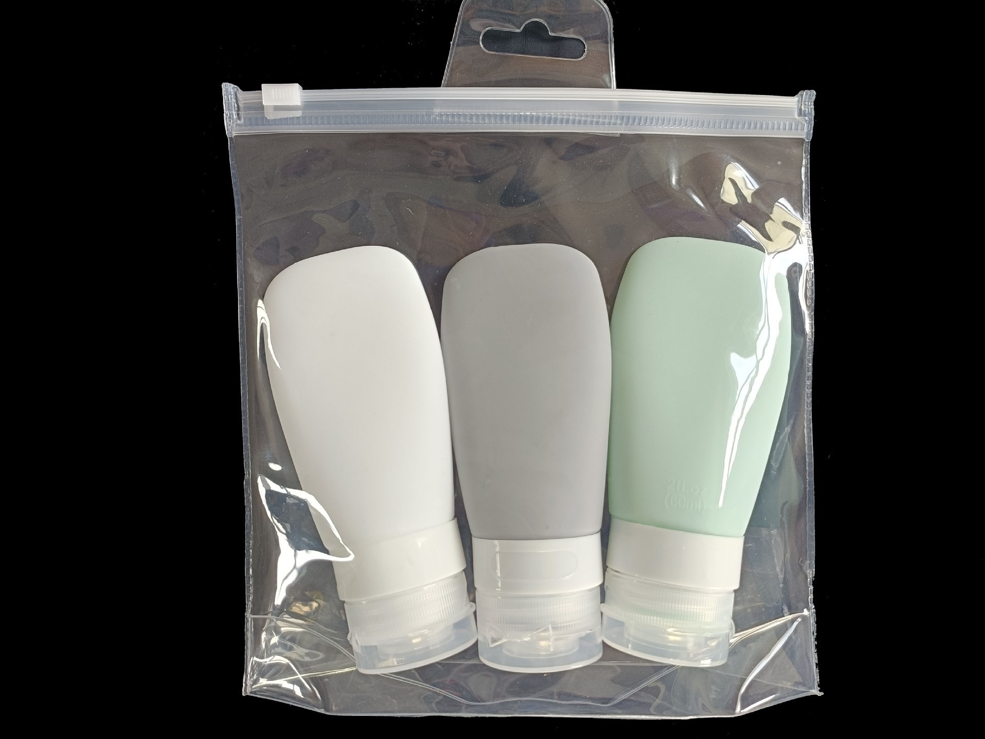 Traje de sub-botella de viaje botella de silicona cosmético a prueba de fugas champú portátil Gel de ducha almacenamiento vacío apretón