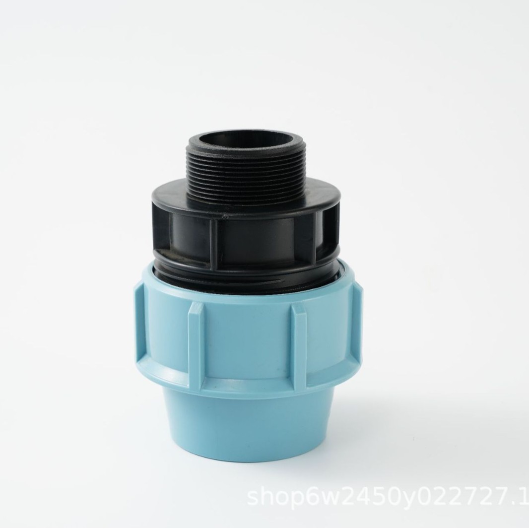 Los accesorios de tubería de PP se conectan rápidamente a los caracoles externos, herramientas de riego agrícola directo, bombas de agua de varios colores comerciales, especiales para el ahorro de agua
