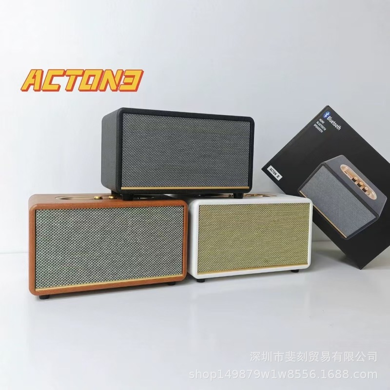 外国貿易越境 Acton3 マレーシアワイヤレス Bluetooth オーディオマッドスプーン A3 木製ホームデスクトップレトロ M18 スピーカー|undefined