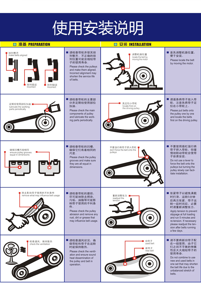 Mitsubishi triangle belt series industrial rubber transmission conveyor triangle belt click belt conveyor belt