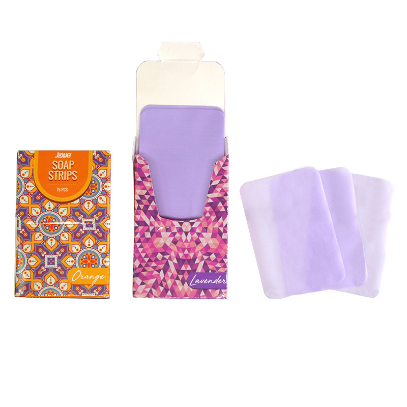 厂家现货5*7洗手纸香皂清洁玫瑰香味海洋香味肥皂片套盒多款香型