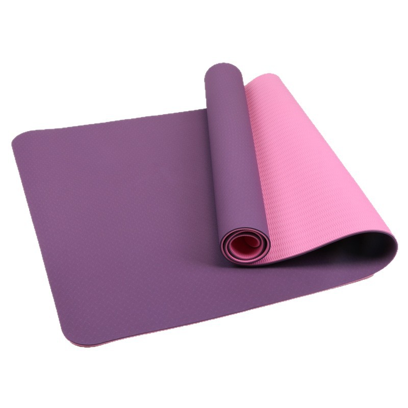 Tapete de Yoga Bicolor Extra Ancho 183x80x8mm de TPE Antideslizante