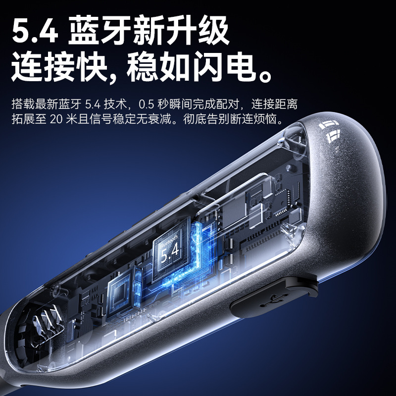 新しい 5.4 スーパー低音 Bluetooth ヘッドセットプライベートモデル首吊りスポーツインイヤー真のワイヤレス超長バッテリー寿命ノイズリダクション|undefined