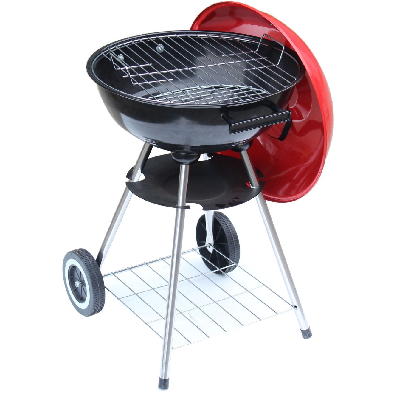 La producción de la fábrica de 17 pulgadas de cuatro patas de Apple estufa de 17 pulgadas de barbacoa Parrilla de carbón Parrilla de barbacoa de esmalte para hornear