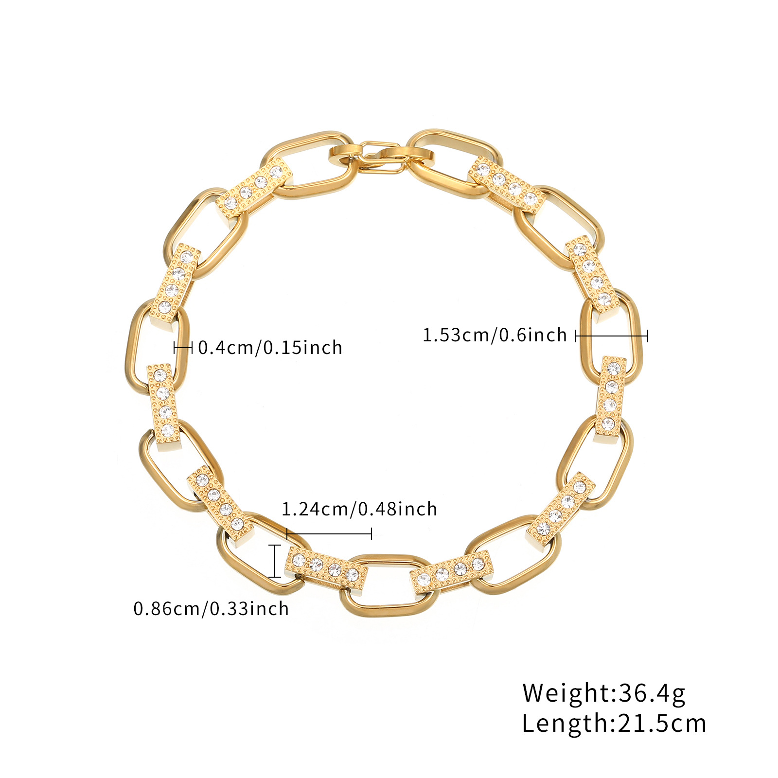 Geometric Classic Style 304 Stainless Steel Bracelets Wholesale display picture 2