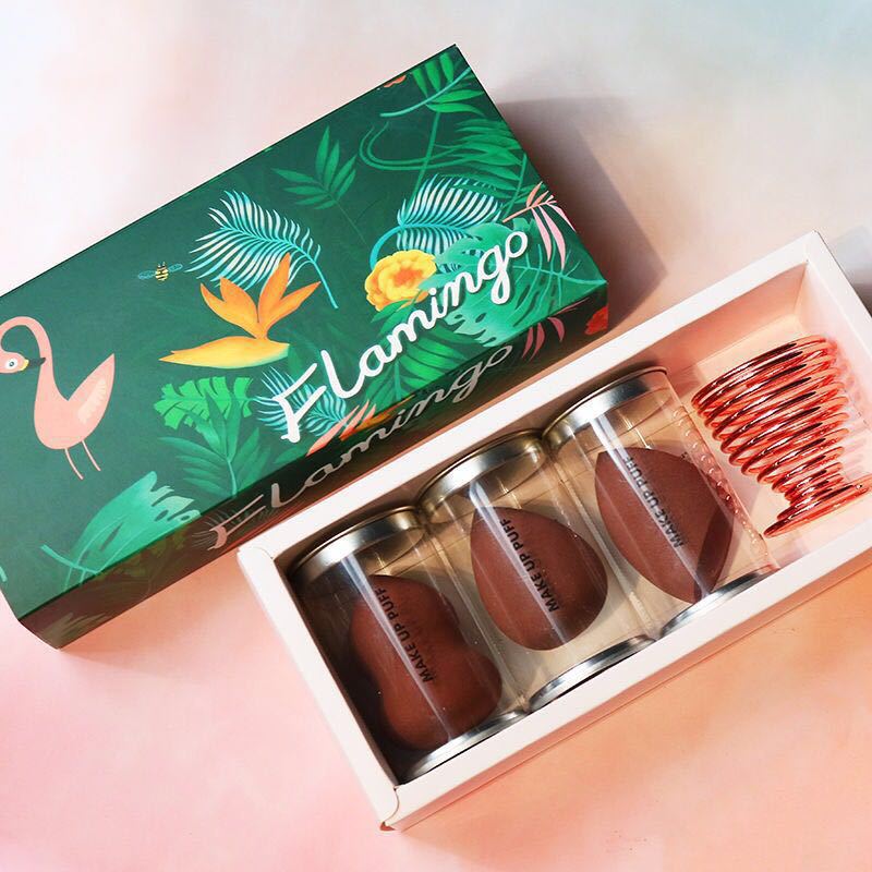 Factory direct beauty egg set hydrophilic non-latex gourd powder puff beauty tools spot a generation of hair