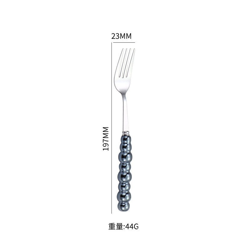 410 다크블루 펄 핸들 포크