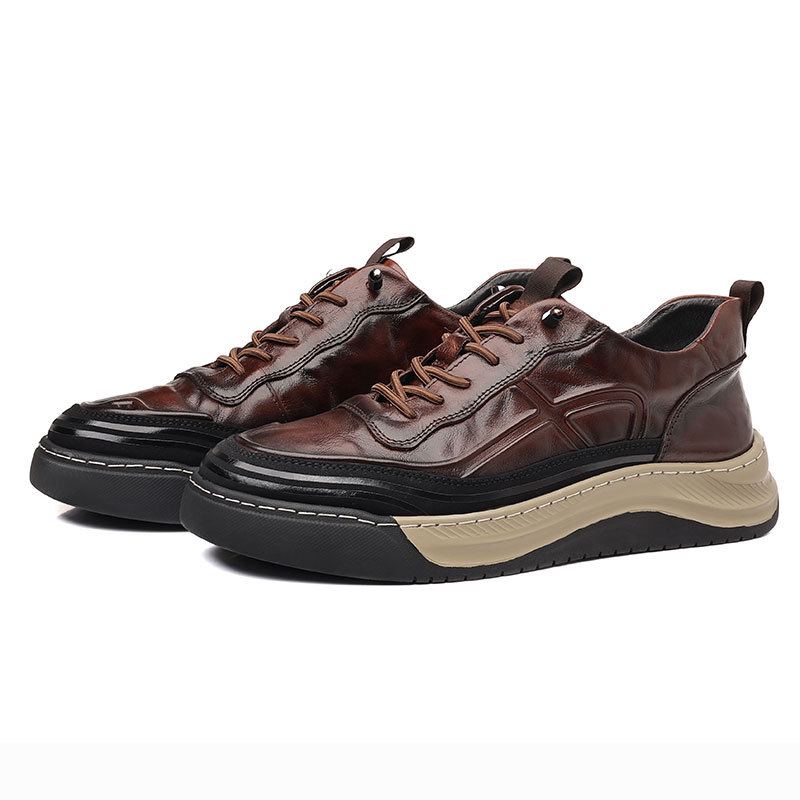 Special Sale Casual For Men, High-End Sports Sneakers, Genuine Leather Versatile Trendy Shoes, British Style Men's Shoes_vogvips.com
