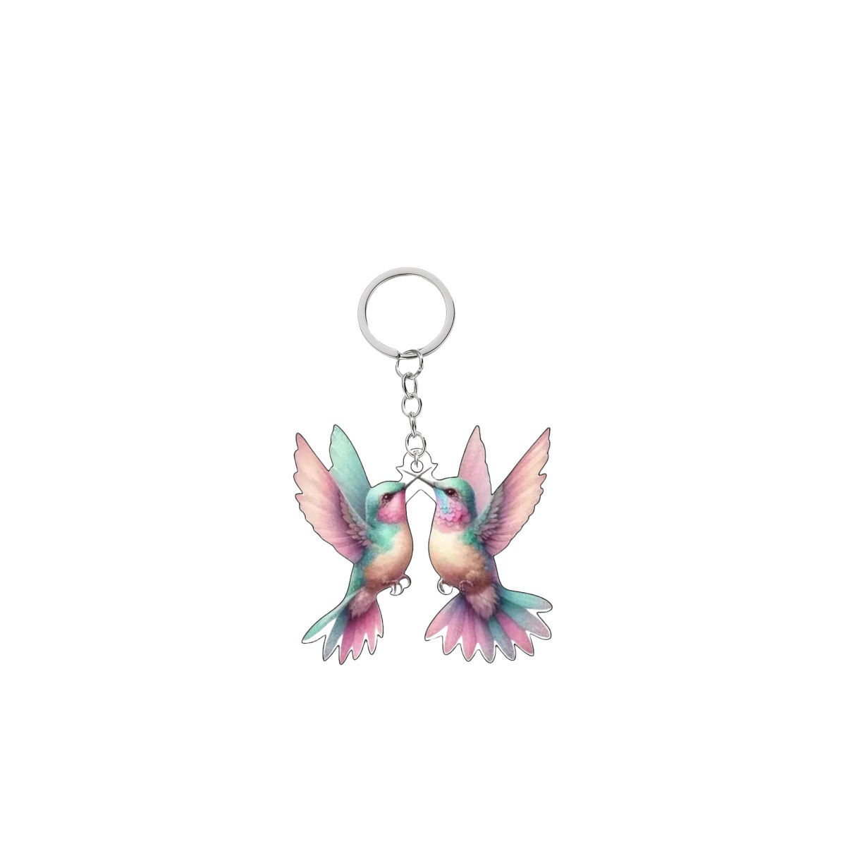 18g Weight Keychain Classification 1 Piece Quantity Daily Occasion Acrylic Material Bird Pattern Unisex Gender Cute Style Cute Bird Arylic Unisex Keychain 11