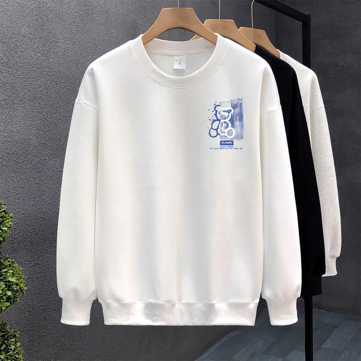Blanco pesado camiseta de algodón mujer otoño invierno nuevo estilo europeo y americano camiseta de manga larga camiseta de fondo camiseta de estudiantes sin terciopelo