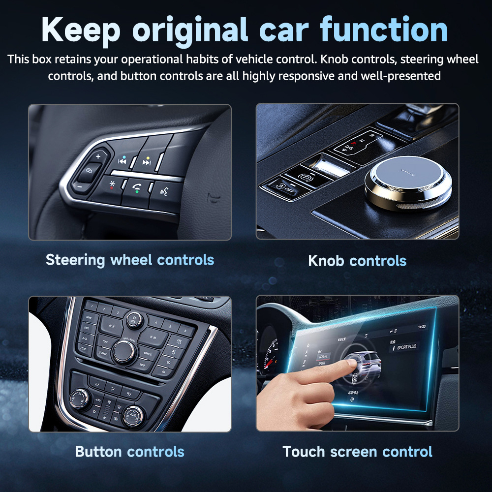Transfronterizo carplay box cable a inalámbrico adaptador inteligente interconexión de motor y vehículo actualización inalámbrica