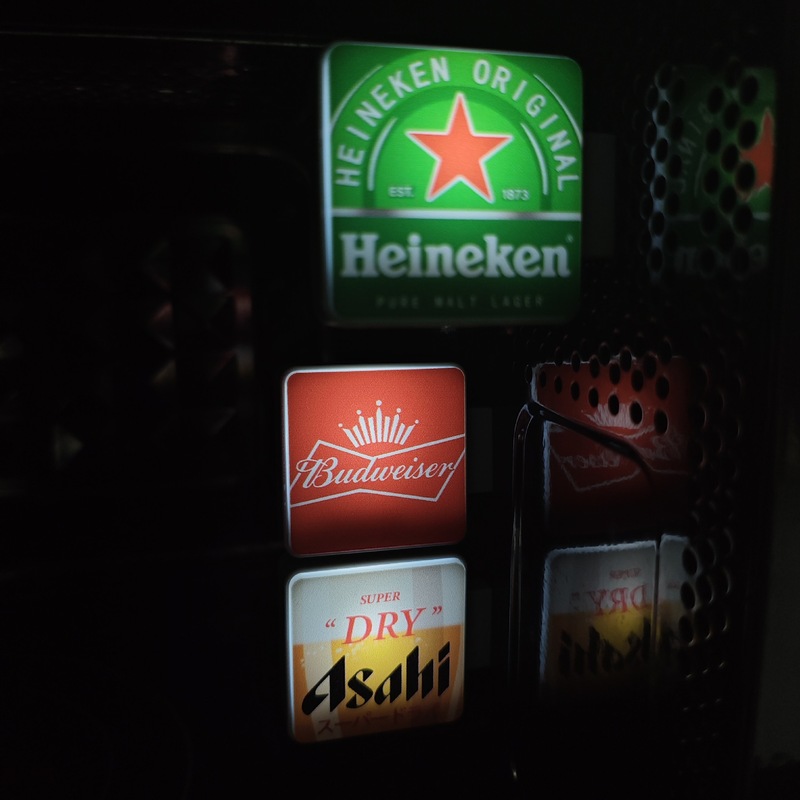 ビールシリーズ磁気冷蔵庫マグネット磁気高価値強力な磁石インターネット有名人の家の装飾発光クリエイティブライトサイン|undefined