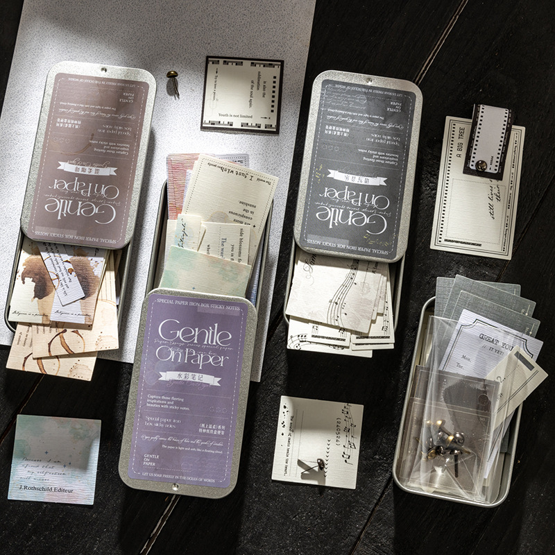 Papel especial ketchup girl papel de nota de caja de hierro sobre papel de nota decorativo suave retro no pegajoso papel de nota