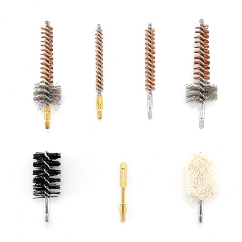 Cross-border hot-selling brass firearm maintenance tool kit 18-piece gun brush set barrel maintenance brush combination
