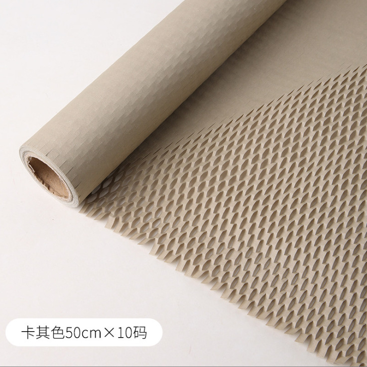 Papel de regalo de nido de abeja, papel de regalo acolchado con rejilla colorida, papel kraft de nido de abeja, venta al por mayor.