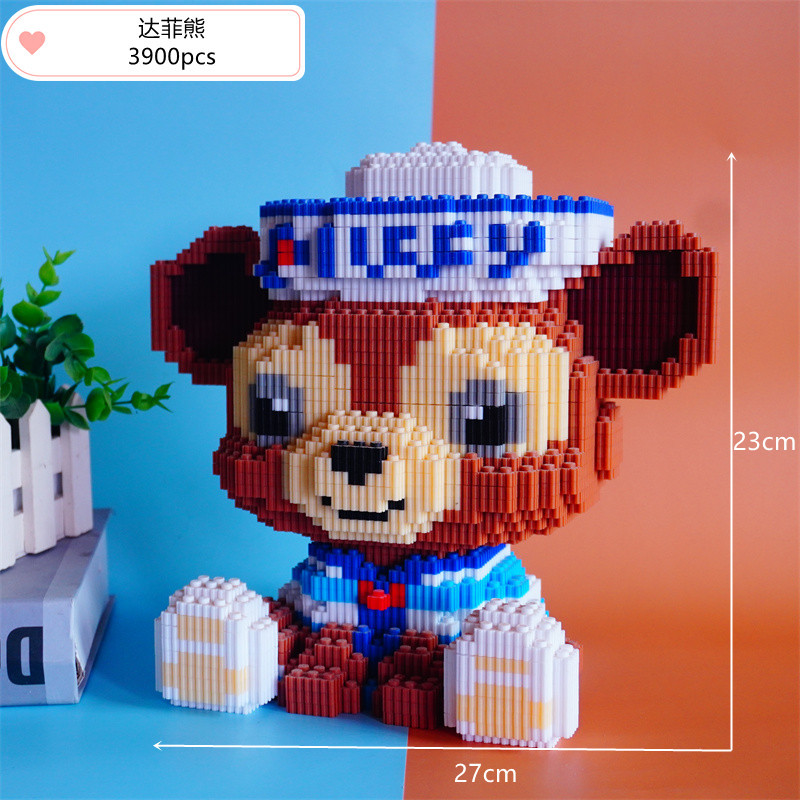 CLS Trendy Le Sen pequeños gránulos ensamblados bloques de construcción Linabel rompecabezas juguetes para niños regalos para niños y niñas