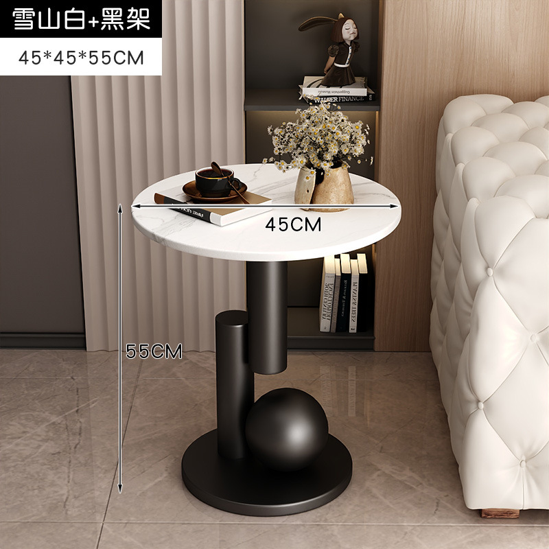 [백설산 흰색과 검은 프레임] 지름 45