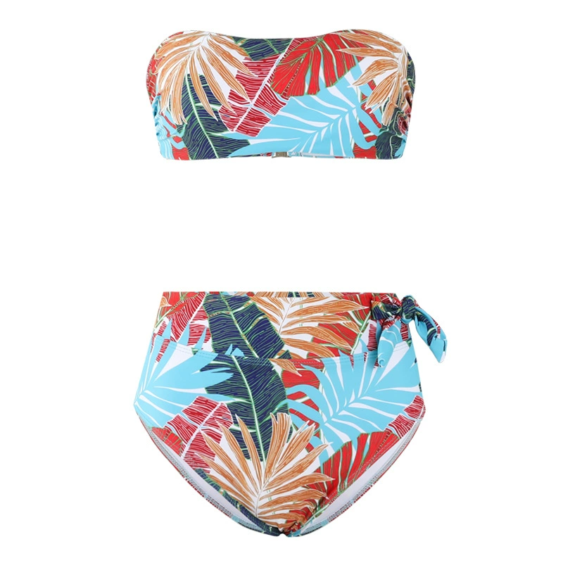 Sexy tube top, split swimwear, french style
