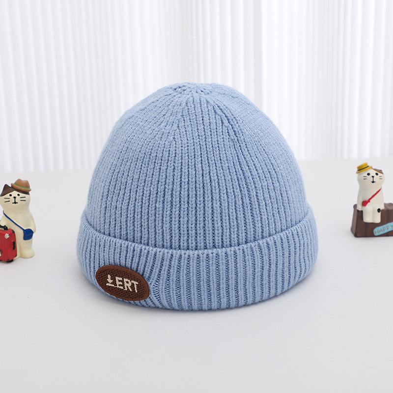 Sombrero para bebés otoño y invierno caliente a prueba de viento sombrero de lana de punto recién nacido pequeño mes bebé lindo super lindo gorra