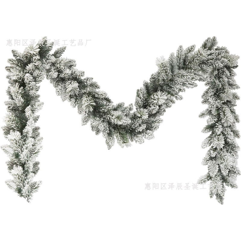 Zechen クロスボーダー特別なクリスマス装飾植毛花輪籐ドア吊りホテルホーム暖炉階段装飾|undefined