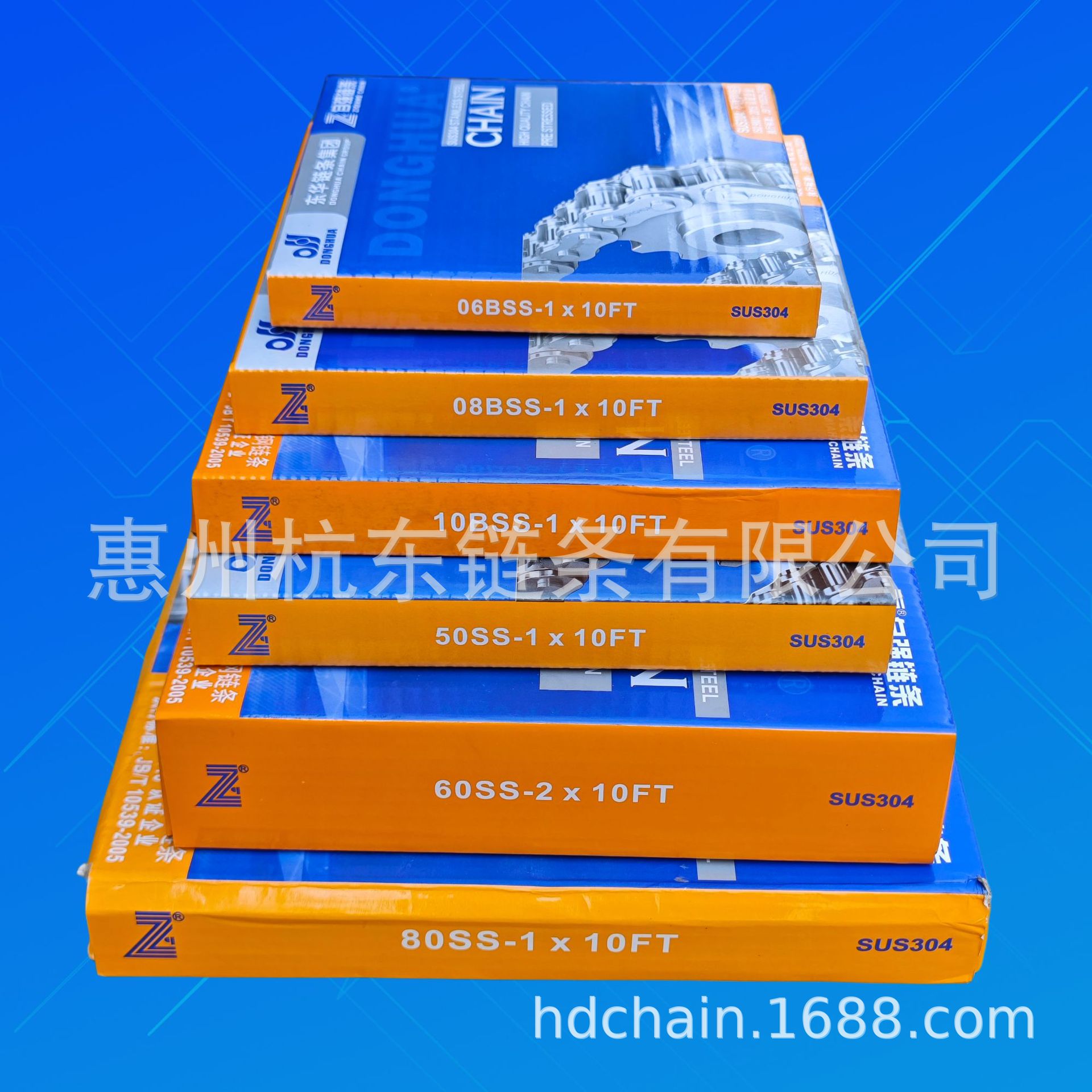 60SS东华不锈钢链条12ASS-1自强6分单排304链条06BSSC08A08B10A