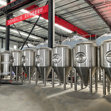 500L啤酒发酵罐 储罐 清酒罐轻加工上门制作304不锈钢储罐发酵罐