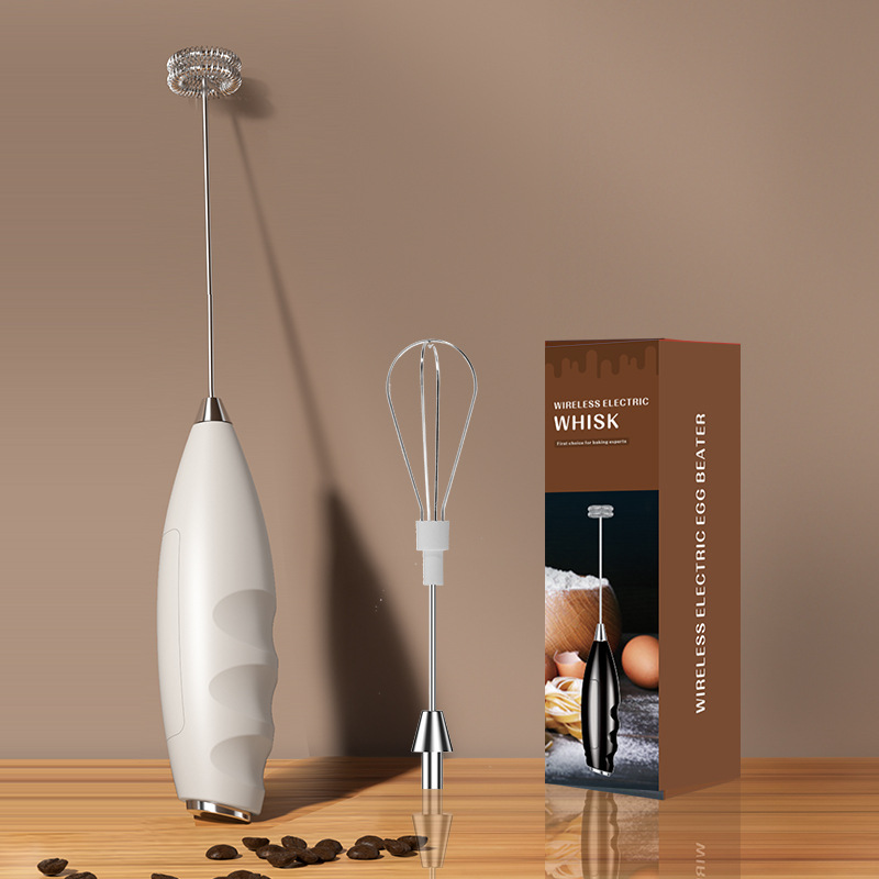 ミルク泡立て器卵白泡立て器寮家庭用電動充電式ミルク泡立て器コーヒーミルク泡立て器|undefined