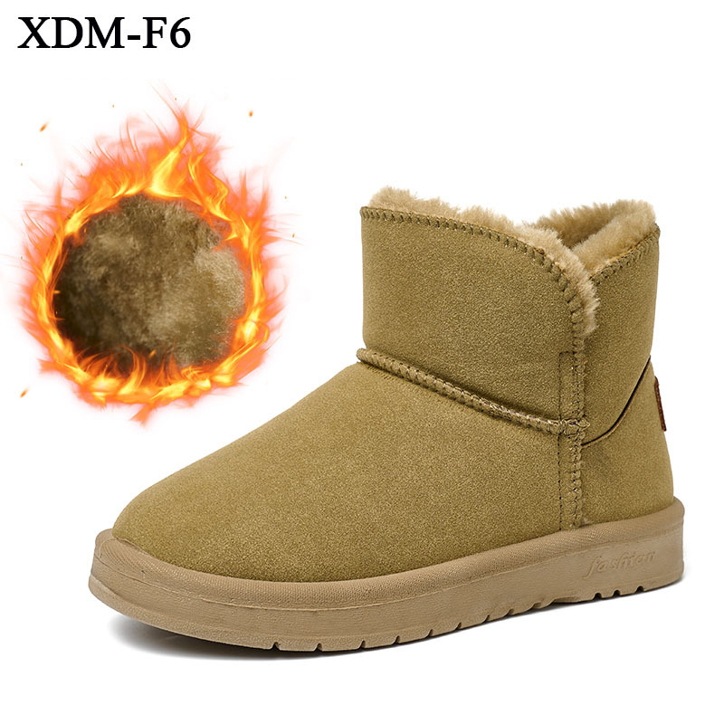 Botas de nieve nuevas de invierno para mujer, casuales, más cachemira, algodón grueso para nieve, cien piel de oveja, cachemira, zapatos de algodón cálidos, zapatos de mujer_voghion.com