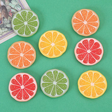 摆件diy奶油胶手机壳洞洞鞋发夹饰品配件批发创意新款西柚盘子