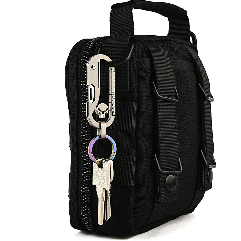 Universal keychain, handheld buckle, folding sharp pocket knife