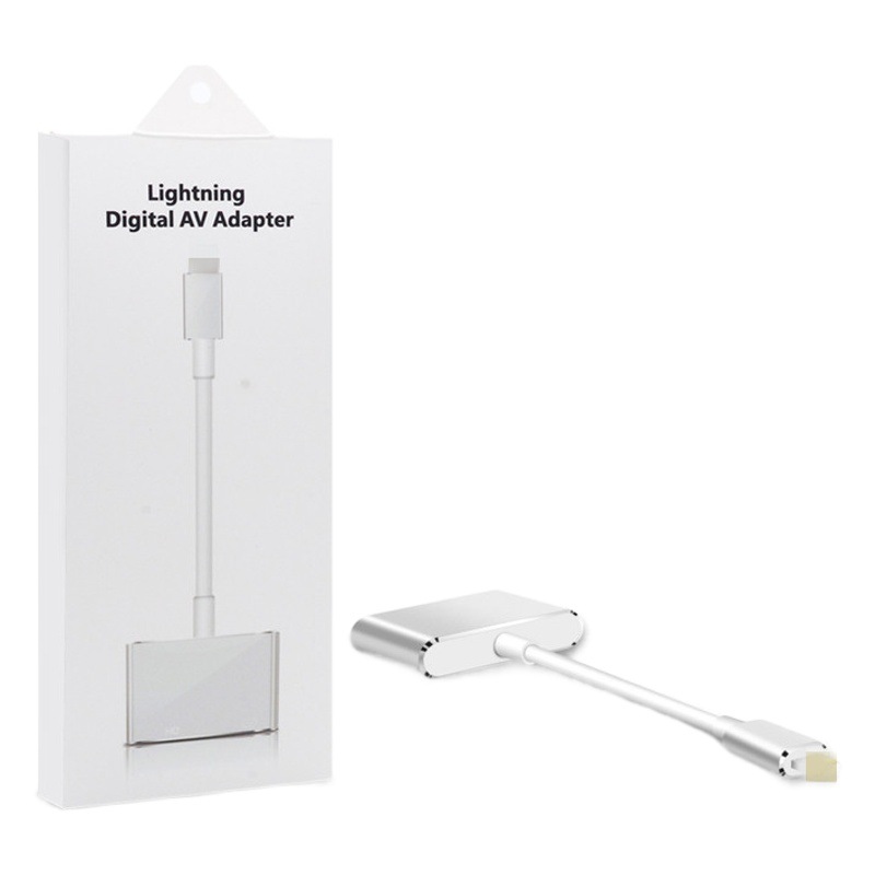 Aplicable a Apple iPad teléfono móvil Conversión de iluminación HDMI HD iPhone conexión TV proyección mismo dispositivo de pantalla