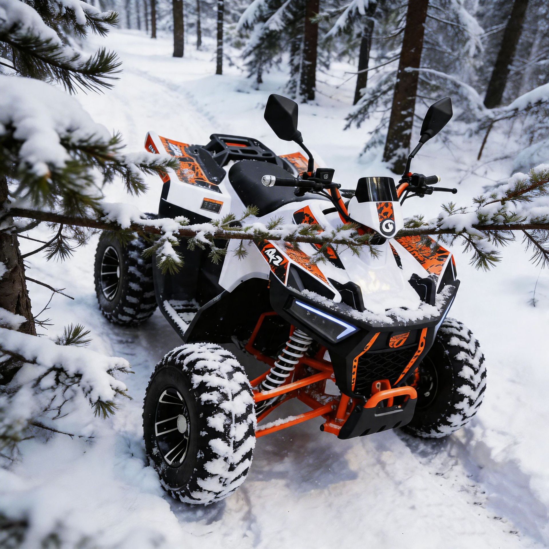 Adult and children's self-driving tour scan-code electric beach bike all-terrain vehicle four-wheel off-road mountain motorcycle ATV