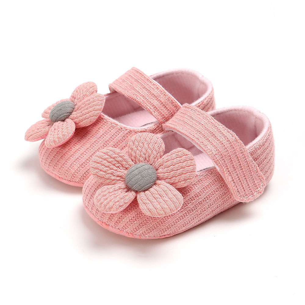 Spring and autumn payment Flower Wool shoes 0-1 baby prewalker  soft sole Female baby Princess shoes