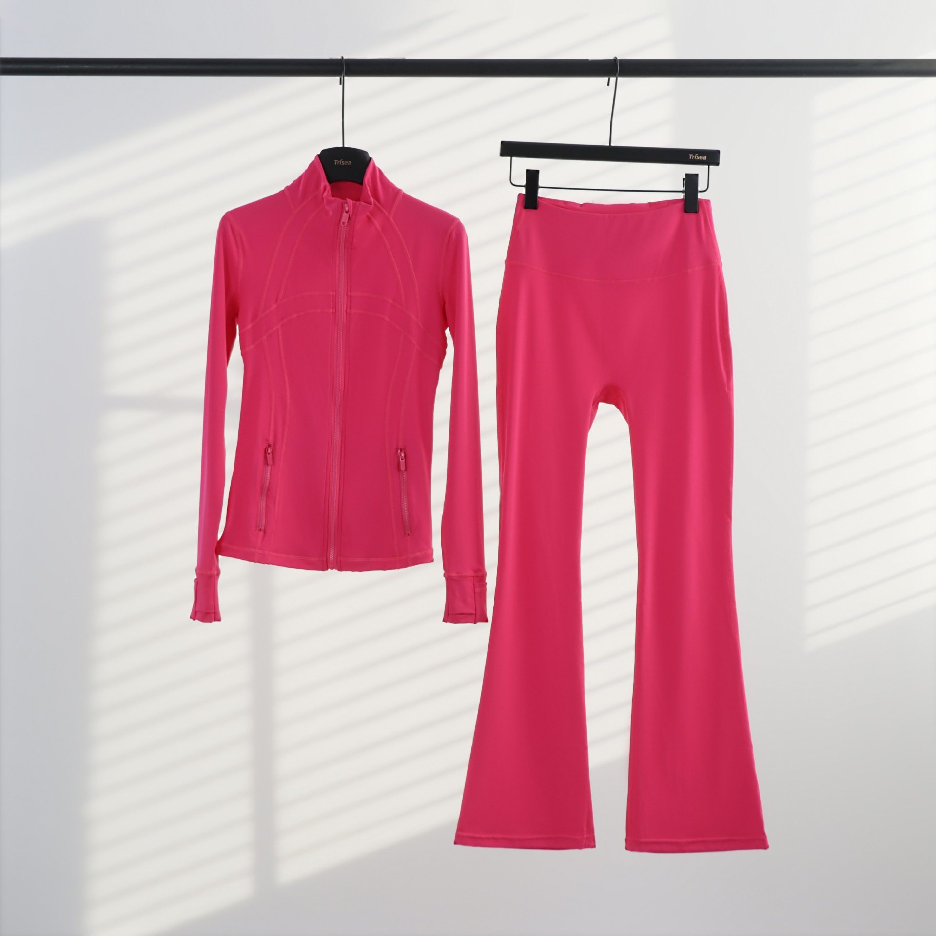 LULU chaqueta de cuello de喇叭 con cremallera, chaqueta de cuerpo, chaqueta de yoga elástica, mujer
