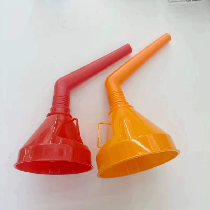 Пластиковая воронка для заправки топливом с сетчатой лентой вноски большой и маленький калибр без ручного добавления бензиновой воронки небольшой изогнутой трубки утечки масла