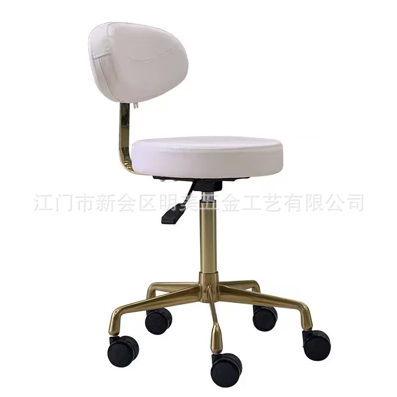 Silla de manicuría silla de oficina silla de mecánico taburete dentista elevación silla giratoria silla de peluquería polea taburete