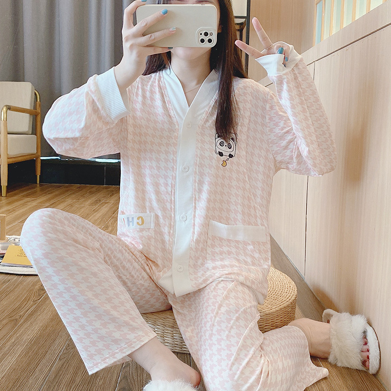 Modal Soft Waxy Feel May Monthly Maternity Wear Nursing Home Pajamas Summer suit Before and After Delivery