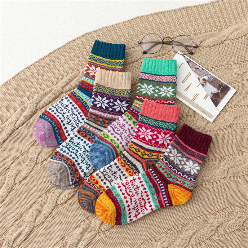 21新品アマゾンwishクロスボーダー靴下厚手保温レディースウサギウール靴下クロスtuuレディースソックス